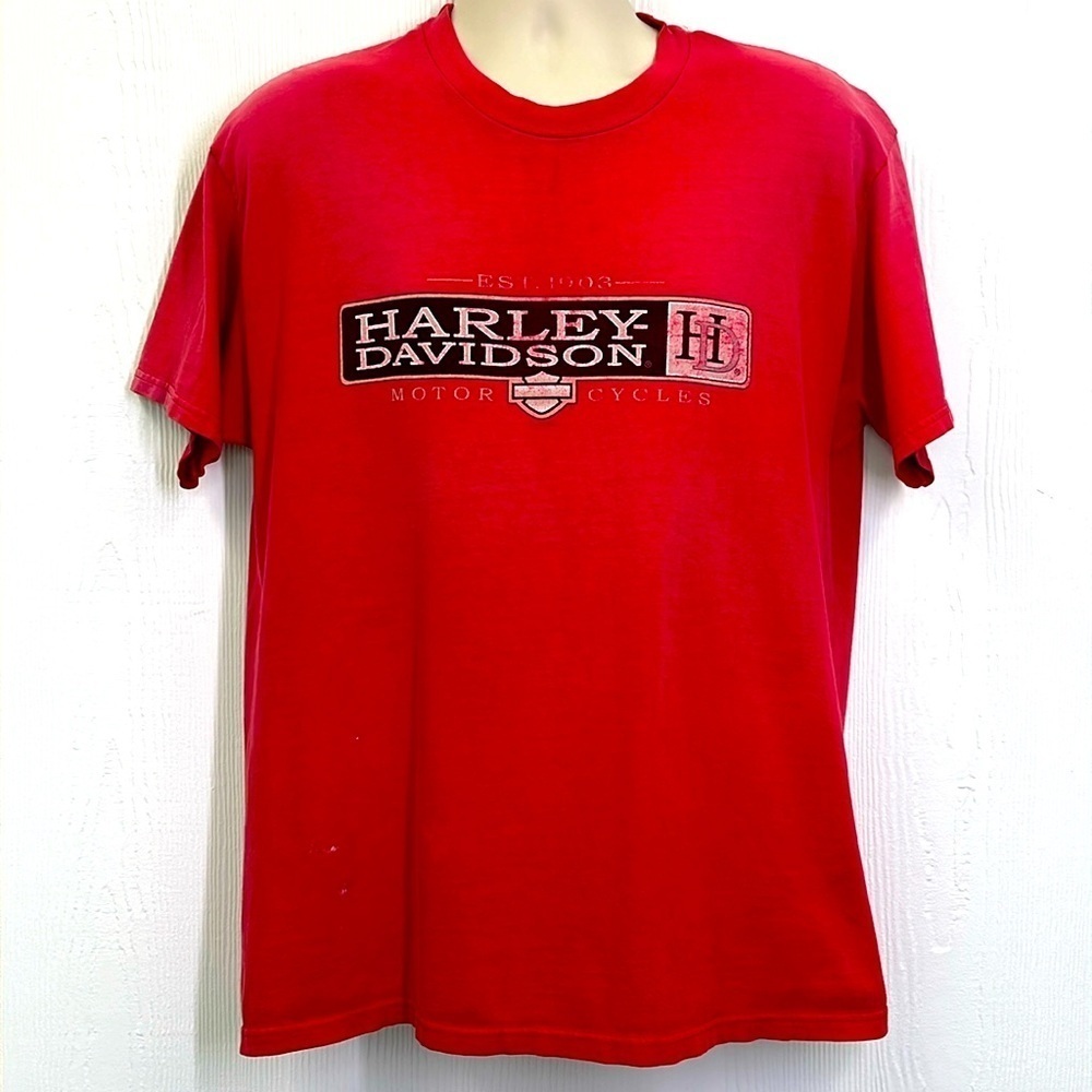 Harley Davidson - Low Country Charlestown South Carolina Faded Out T Shirt Large